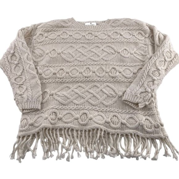 Express Tricot Handknitted Sweater Women's size Small Vintage 90s Cable Knit - Picture 1 of 5